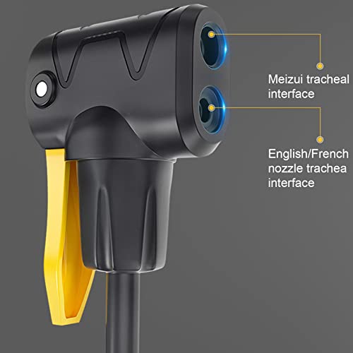 Mini Bike Pump Bike Floor Pump, 170Psi Mini Portable Bicycle Pump Foot Air Pump For Cars Bicycles Motorcycles Balls Black #TOP2