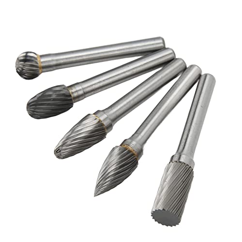 Set de 5 fresas rotativas de carburo para metal y madera miniatura 4