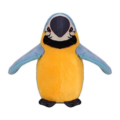 Electric Plush Repeat Speaking Parrot Waving Wings Funny Cartoon Animal Recording Voice Talking Parrot Early Educational Interactive Tool Simulation Electronic Parrot Pet Cover