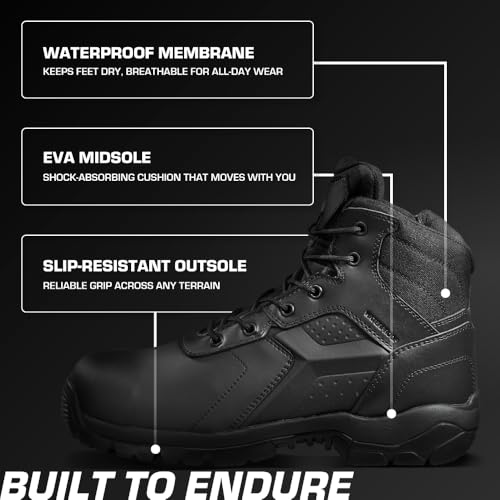 Unisex 6-Inch Waterproof Soft Toe Tactical Boot3