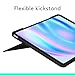 Logitech Combo Touch iPad Air 13 inch Case M2 (2024), iPad M3 & Air Keyboard Case with Kickstand - Midnight Black