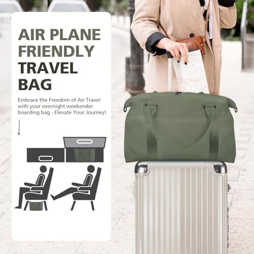 Image of Travel Duffle Bag, Waterproof Weekender Bag Carry On Tote Bags for Women, Travel Essentials Sport Gym Bag for Men, Hospital Bag for Labor and Delivery, Overnight Bag Luggage Bag with Trolley Sleeve