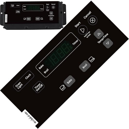 W11126814 W10556710 Oven Control Board Black Overlay Compatible with Whirlpool, Maytag, KitchenAid, Jenn-Air, Amana, Magic Chef, Admiral, Norge, Roper, Replacement for 4813715, PS12347446, W10841330