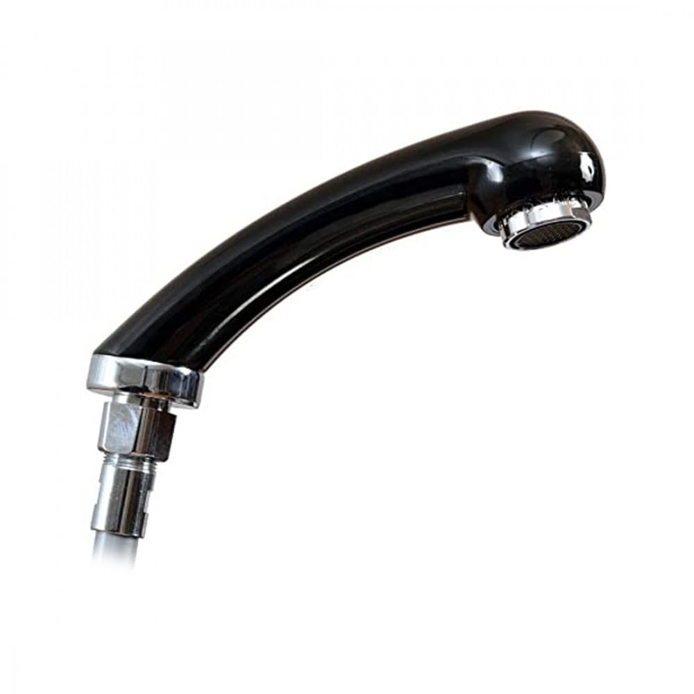 Xanitalia Doccetta Universale per Lavatesta Parrucchiere con Acqua Stop, Doccia Ottagonale, 1 Impostazione, Modern Style, Acciaio Inossidabile, Ottone, Plastica, Finitura Senza, A Ponte