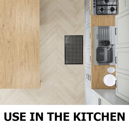 Tapete de goma para cocina y oficina: alfombrilla protectora de suelos, cómoda y lavable 5