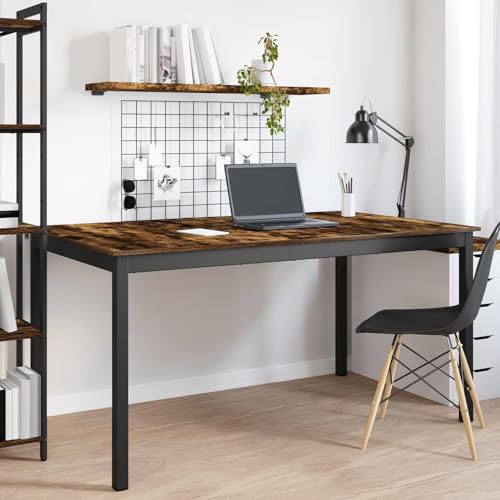 Table à manger rectangulaire résolvant le manque de place avec étagère basse - 5