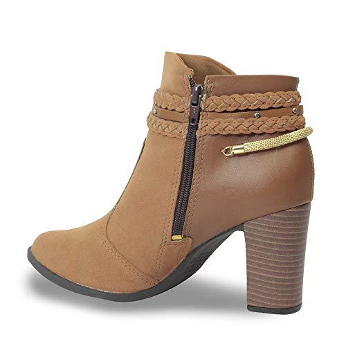 Bota Feminina Cano Baixo Mississipi - Q0291 Camel 38