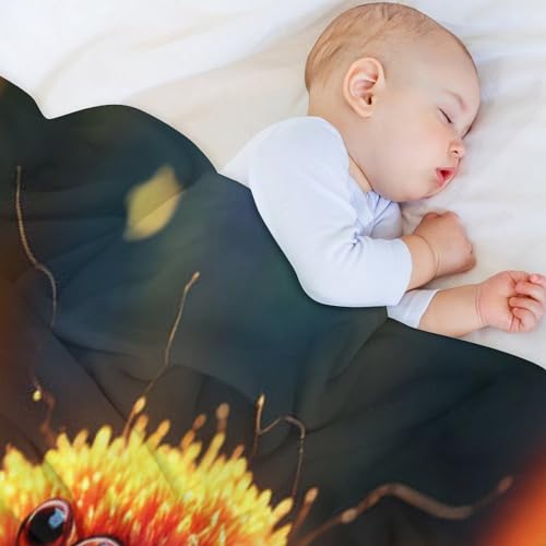 Couverture araignée en flannel douce et finitions premium pour lit