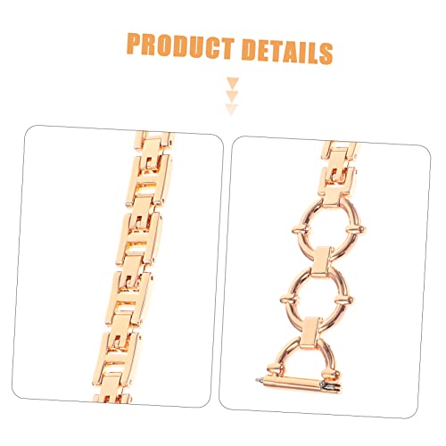 Bracelet de montre élégant doré Uonlytech pour remplacer le silicone - 6