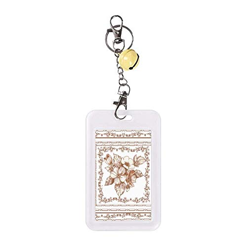 Cadre moderne floral et porte-carte de crédit jaune pour vos voyages