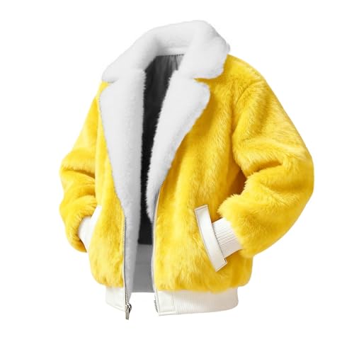 Manteau d'hiver chaud veste polaire femme avec revers cranté et poches