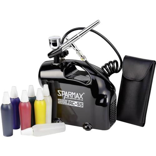 Sparmax 1166513 Sk-55 - Kit Per Aerografo Con Compressore A Doppia Azione