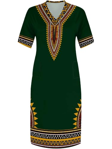 Image of PinkPatty Women's Oversize V Neck Short Sleeve Maxi Dress with Pockets