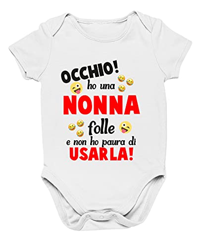 Colorfamily Body da neonato Occhio! ho una nonna