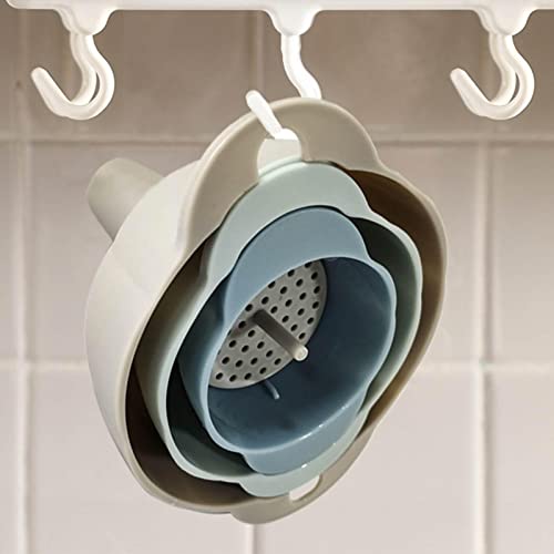 Funis para Enchimento de Garrafas | Conjunto de 3 Funis em PP com Filtro Coador - Funil de alimentos