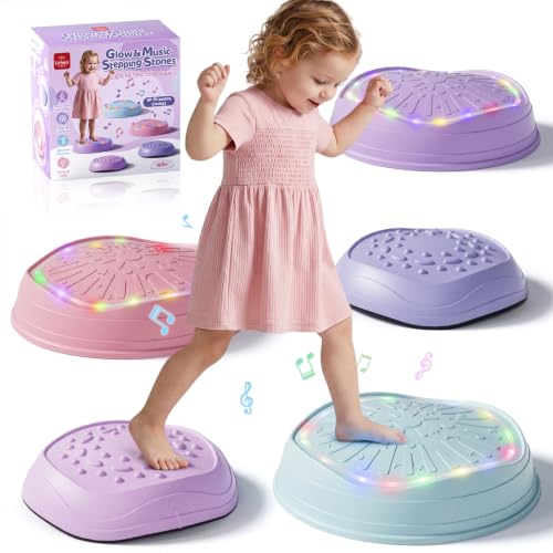 Lehoo Castle Piedras Equilibrio Niños con Luces y Música, Desde 18 Meses