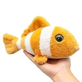 Voici et Voila Clown Fish Stuffed Animal Cute Clown Fish Plush Toy Super Soft Ocean Stuffed Animals Small Sea Creature Animal Plushies Stuffies Birthday Easter Gifts for Kids Girls Boys 10 Inches