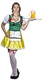 OKTOBERFEST = FRAUEN = BAYRISCHES = DIRNDL ARTIGES KLEID = DAS PERFEKTE KOSTÜM FÜR WIESEN GAUDI ODER BIERFESTE = AUCH SUPER FÜR FASCHING UND KARNEVAL = IN DEN OKTOBER FEST FARBEN GRÜN/GELB = =