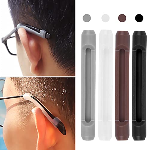 8Paires Crochets d'oreille Lunettes, Appareils de Fixation pour Lunettes, Crochet d'oreille antidérapant, Retenues de Lunettes en Silicone pour Enfants, Lunettes de Soleil, Myopie Presbytie Lunettes - Image 7
