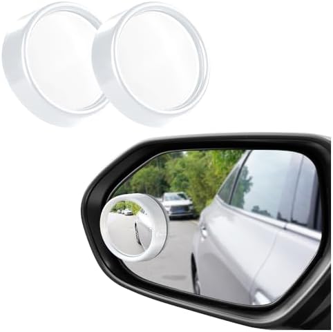 Blind Spot Mirrors For Cars,1 Pair Wide Angle Convex Mirrors 360° Rotatable Frameless HD Glass Convex Side Mirror Stick On Rear View Parking Mirror - View #3