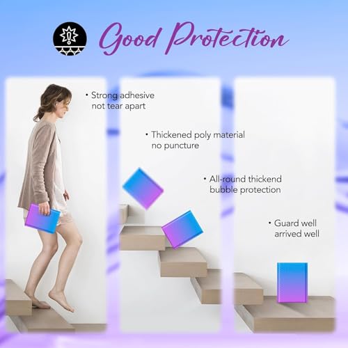 Image of Fuxury Cute Design Bubble Mailers 6x10 inch 600 Pack Opaque Padded Envelopes | Usable Size 6x9 inch Self Seal Pattern Bubble Shipping Envelopes for Mailing Jewelry Makeup Cards Thick Padded Mailer BluePurple