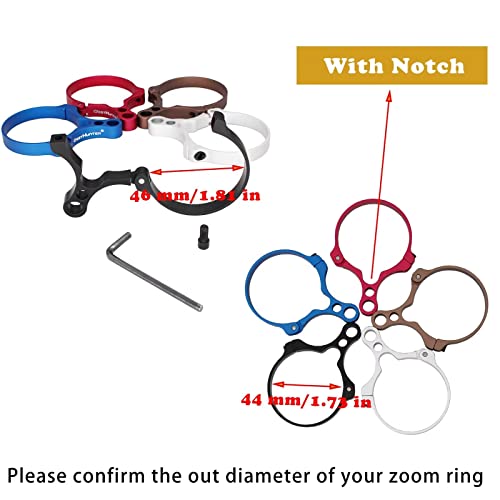 WestHunter Optics 46 mm Riflescope Switchview Throw Levers, 3 Pcs(3 Colors)/Pack, 46 mm / 1.81 in - Image 2