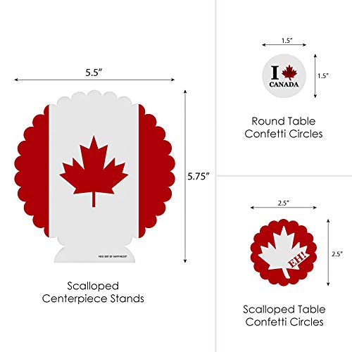 Big Dot Of Happiness Canada Day - Canadian Party Centerpiece & Table Decoration Kit #TOP4