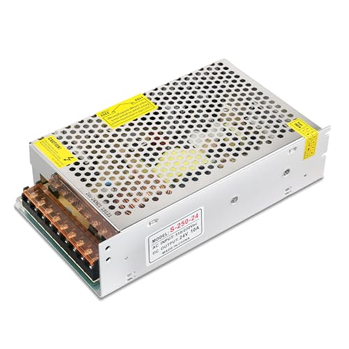 Image of 24V 10A 240W Power Supply AC /DC Adapter Universal Regulated Switching AC 110-220V to DC 24 Volt 10 Amp Converter Transformer LED Driver for LED Strip Light CCTV Camera
