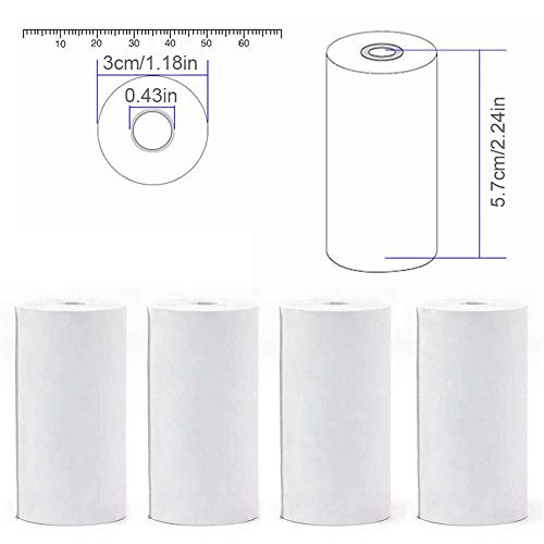 Teepao Carta Termica 57 X 30 Mm Rotolo Carta