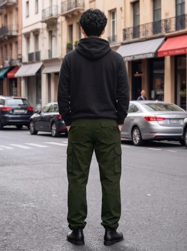 Image of Amazon Brand - INKAST Men Multi-Pocket Cargo Pants Casual Fit Trousers Stylish Cargo Trousers