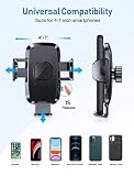Tsryrlr Samochodowy uchwyt na telefon, 3 w 1 z mocną przyssawką, kratka wentylacyjna/deska rozdzielcza/przednia szyba, obrotowy uchwyt na telefon 360° do iPhone'a itp