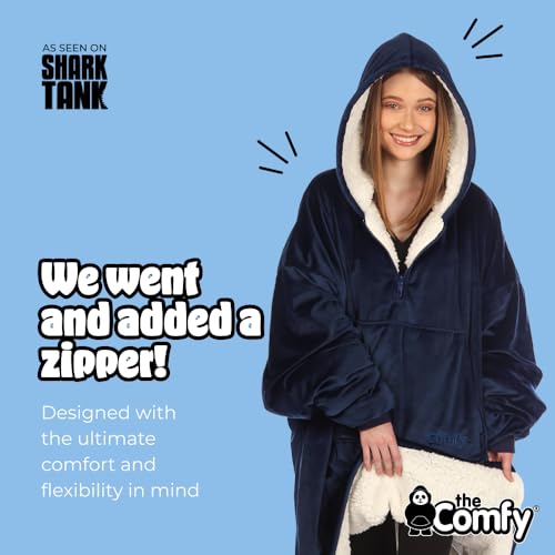 image for THE COMFY Original Quarter-Zip | Floor Length Sherpa Lined Microfiber 