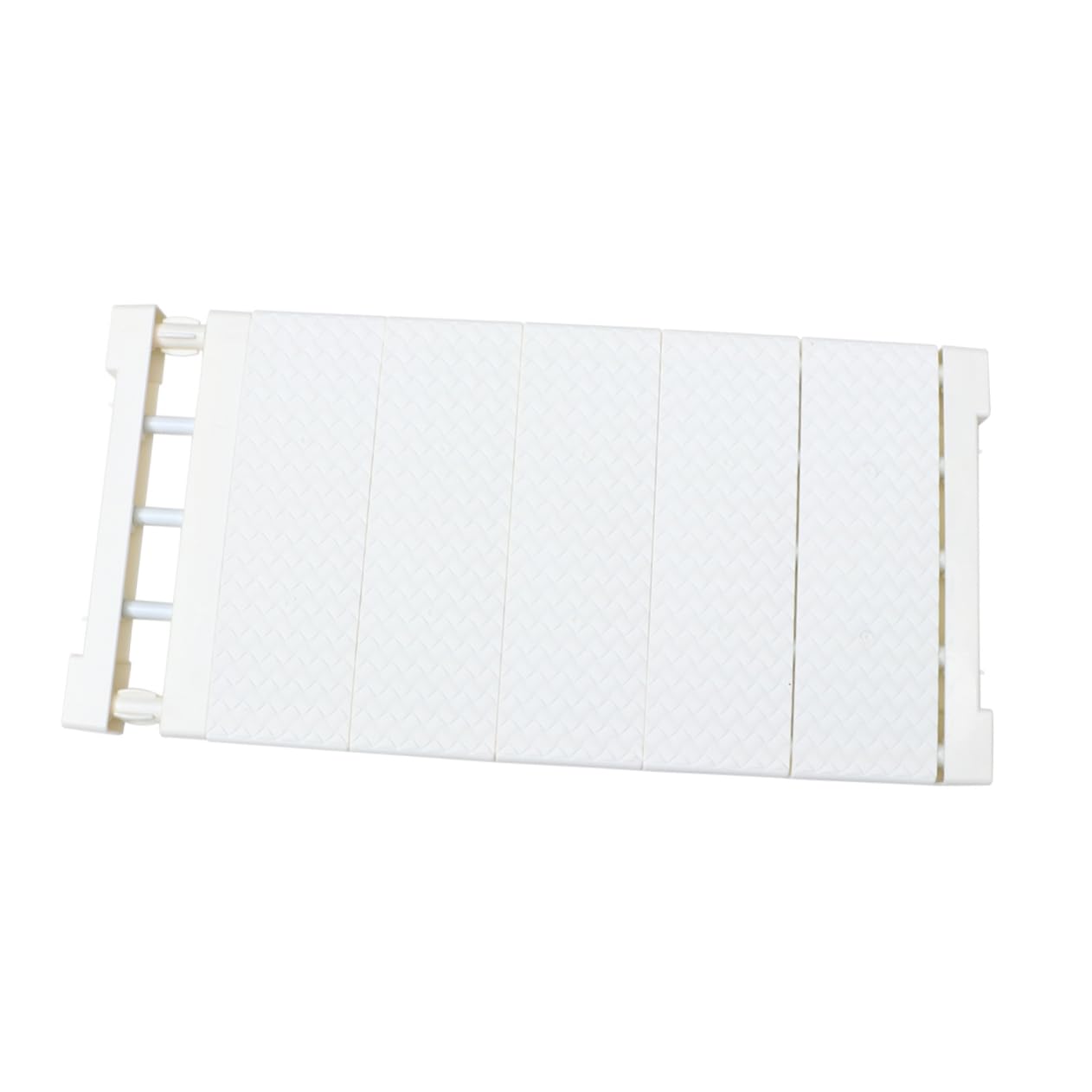 CHILDWEET Adjustable Shelf Dividers for Closet Organization Retractable Storage Rack for Wardrobe Cupboard and Kitchen Sturdy Plastic Space-Saving Design White