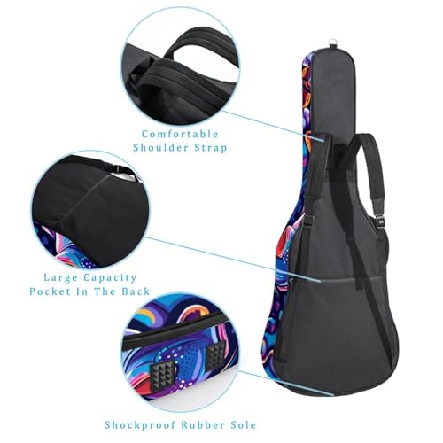 Housse de guitare acoustique originale pour trajets et studios - 3