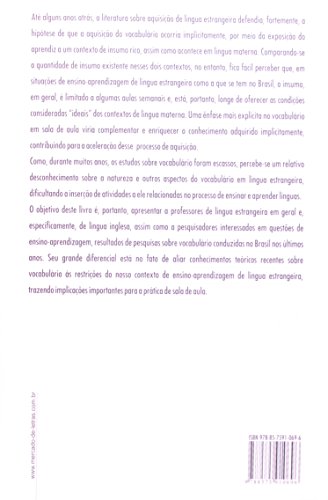 Pesquisas Sobre Vocabulário em Língua Estrangeira