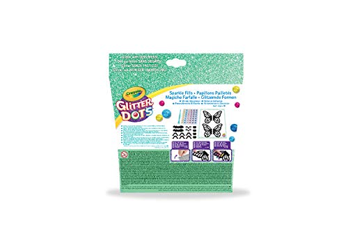 CRAYOLA Glitter Dots Magic Butterflies Set for Making Sparkling Mosaic Modelling Glitter Craft and Gift Idea 04-1083
