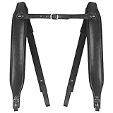 Horse Accordion Straps, Adjustable Harness Shoulder Belts Straps, Thickened Synthetic Leather Acordeón Strap for Adults Teens Professional Player Beginner 25 31 34 37 41 Keys 12 60 120 Bass Accordions