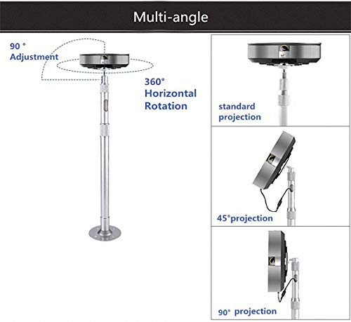 Image of 32 Inch Long Aluminum Silver Security CCTV Camera Bracket Projector Ceiling Wall Mount Hang Ceiling Mount Flexible Indoor Outdoor Bracket Upto 18 Inch Extendable Tilt