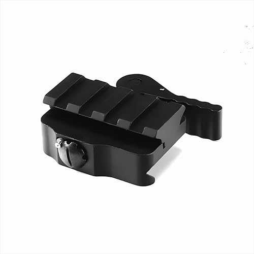 Miniatura 4 de WENGYI Caza al aire libre 0.787 in táctico liberación rápida alcance adaptador de montaje con liberación rápida desacoplamiento palanca bloqueo y 4