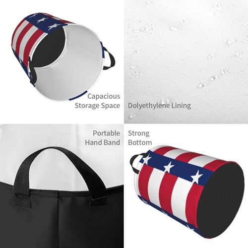 Panier à linge grand format motif Texas pour couvertures et vêtements
