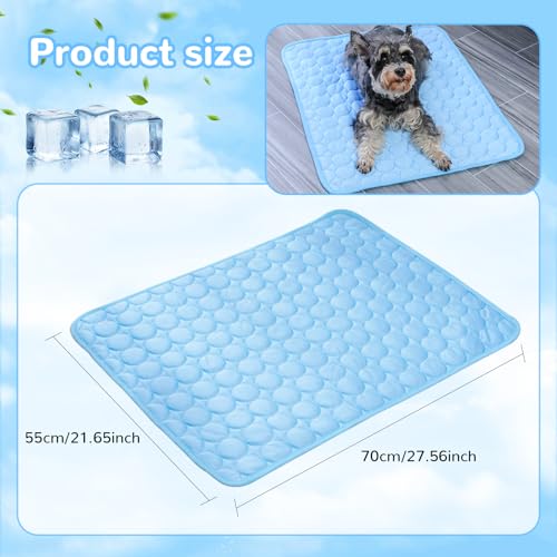 Fubsta Kühlmatte für Hunde,Kühlmatte Hund,Hundekühlmatte für Hund & Katze Selbstkühlende Matte für Haustiere Summer Pet Ice Pad Abrieb- und Bissfest Natürliche Kühlung(55x70cm)