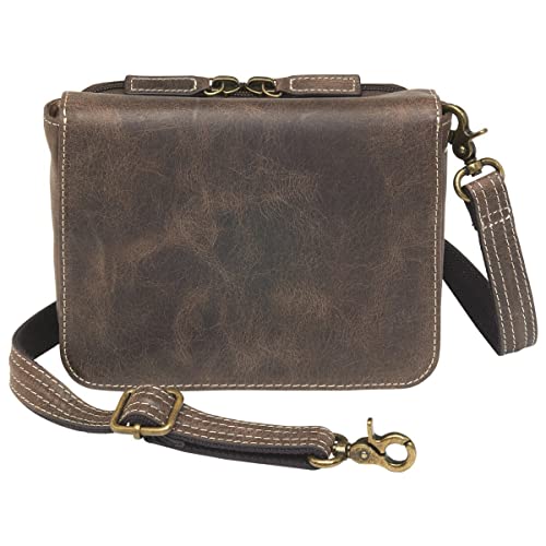 Gun Tote'n Mamas Cross Body Organizer - Distressed Buffalo Leather