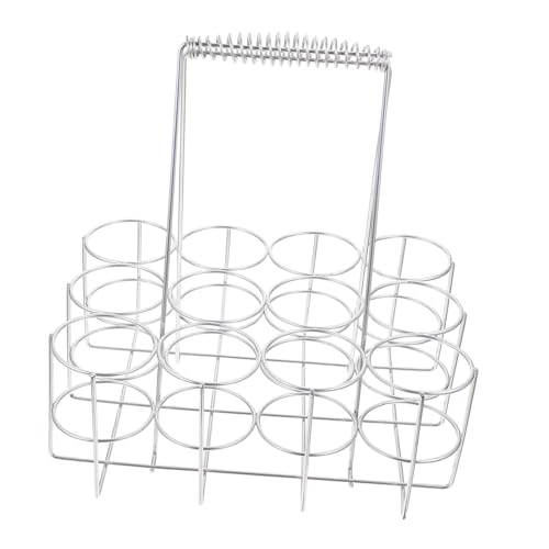 KICHOUSE 1pc Portable Bottle Beer Rack Creative Silver Storage Holder for Bars Ktv and Nightclubs Convenient Non-Skid Design for Easy Carrying and Practical Use