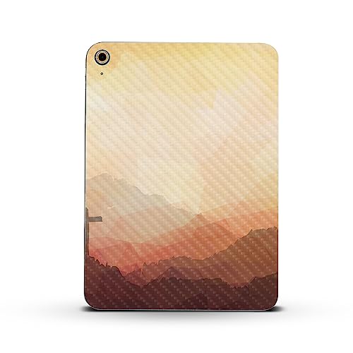 Image of MightySkins Carbon Fiber Skin Compatible with Apple iPad 10.9 inch 10th Gen (2022) Full Wrap Kit - Salvation | Protective, Durable Textured Carbon Fiber Finish | Easy to Apply | Made in The USA
