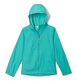 Columbia Youth Girls Switchback II Rain Jacket, Dolphin, Medium