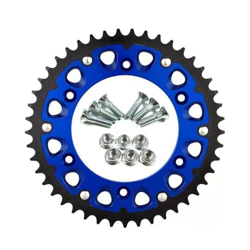 CRUQSDF �I�[�g�o�C���A�X�v���P�b�g�A���~�݊��� SX/SXF EXC/EXCF XC/XCF 125-525 XC-W/XCF-W SMR 450-560 125-530 2006-2023(52T Blue)