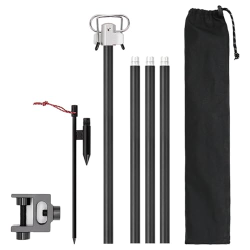 Aquafix テーブル ランタンスタンド ハンギングラック ランタンポール コンパクト 軽量 高さ調整 アウトドア キャンプ用