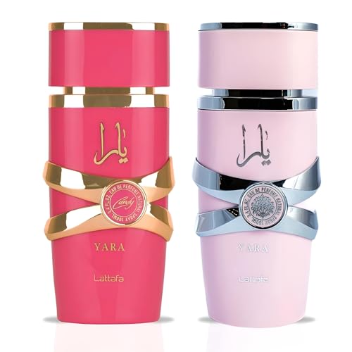 lattafa 2 piece gift set yara edp 34 fl oz  yara candy edp 34 fl oz