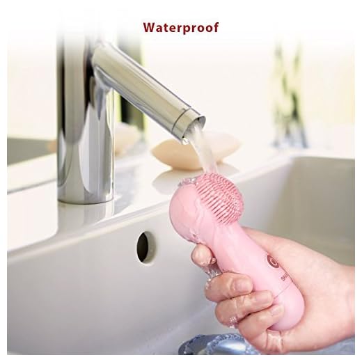 Spaire cepillo para cara, Cepillo Facial, silicona con 3 niveles de vibración, cepillo para cara portátil y impermeable para los cuidados de la piel facial, Anti-Acné - Cepillo limpiador facial
