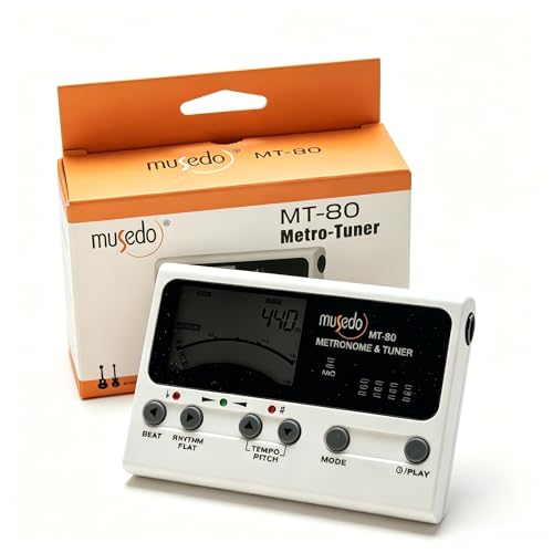 Random Chords Generator Pro by Audiomodern Ltd 6 Digital Metronome Tuner 3-in-1,Chromatic Tuner for Guitar Bass Violin Ukulele, 0.1Hz Precision Tone Generator, LCD Display Portable Music Tool with 30-280 BPM, Musician Gift